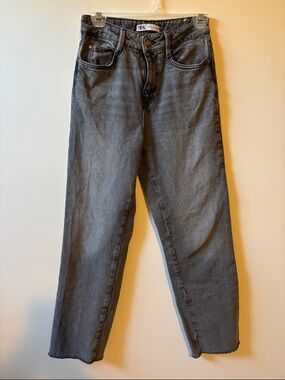 ZARA Gray Relaxed Jeans